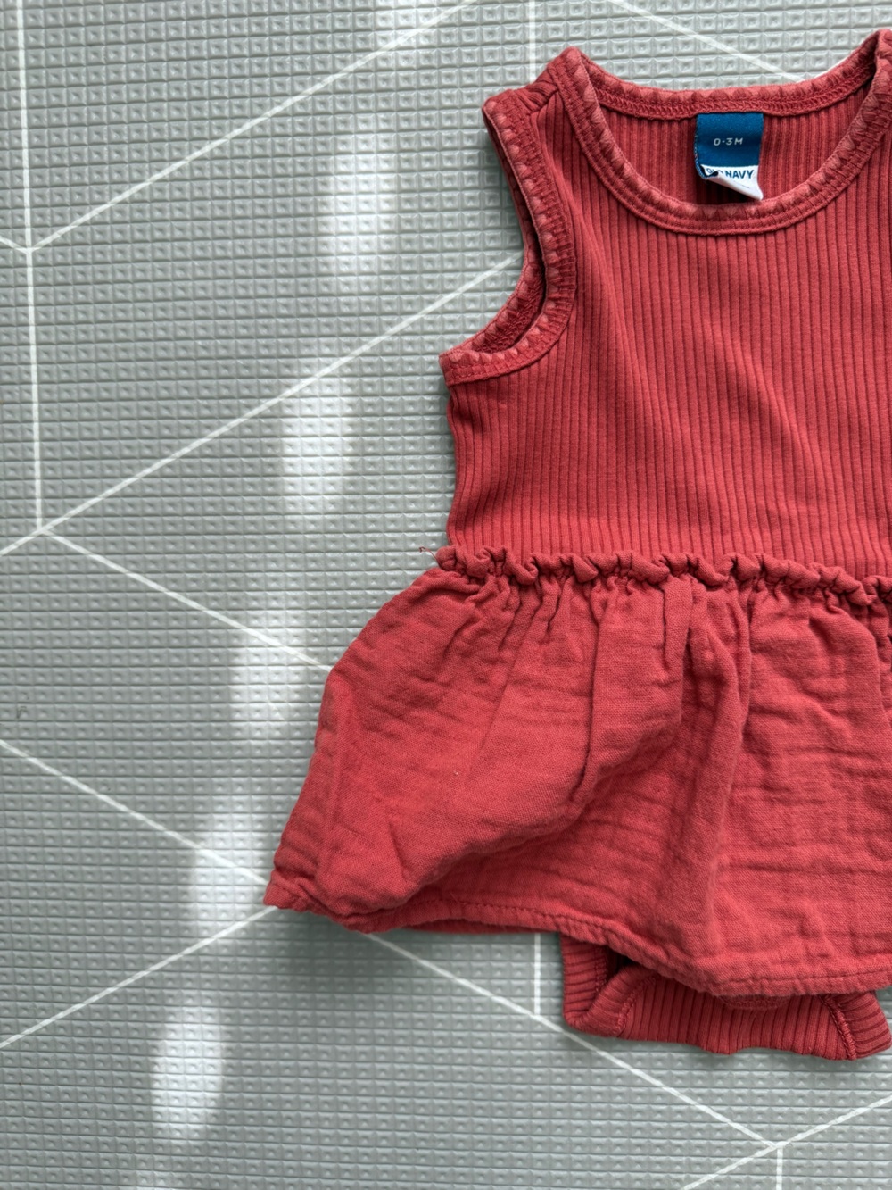 Old Navy|Baby girl burnt orange Ribbed Tank onesie Dress,0-3M•••Fall clothes